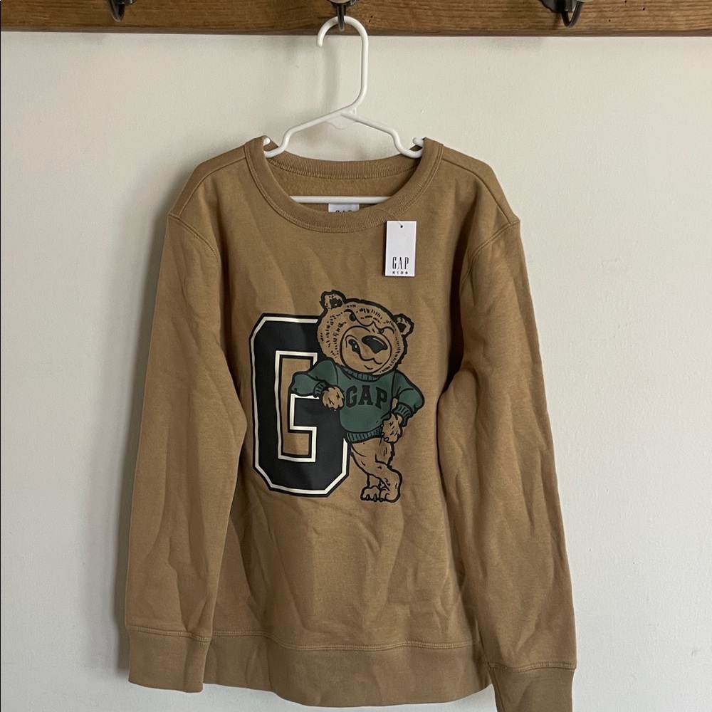 GAP Brown Sweatshirt with Bear and Logo